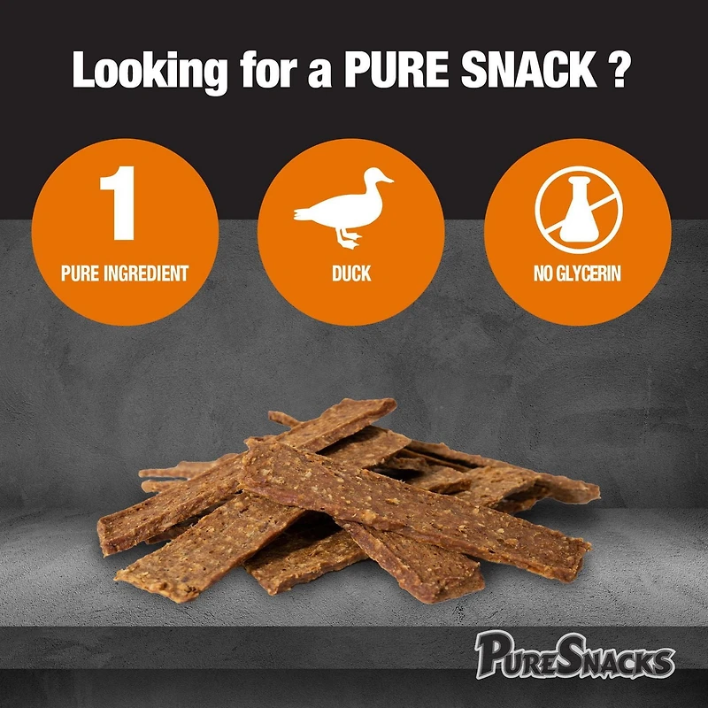 PureSnacks Duck Jerky Dog Treats