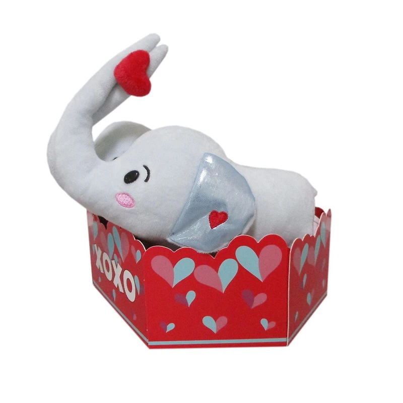 WAY TO CELEBRATE ELEPHANT COUPLE PLUSH, BOX SET