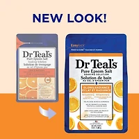 Dr Teal’s Salt Soak with Pure Epsom Salt, Glow & Radiance with Vitamin C & Citrus Essential Oils, 1.36 kg