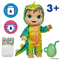 Baby Alive, bébé Adorables dinos, stégosaure aux cheveux bruns