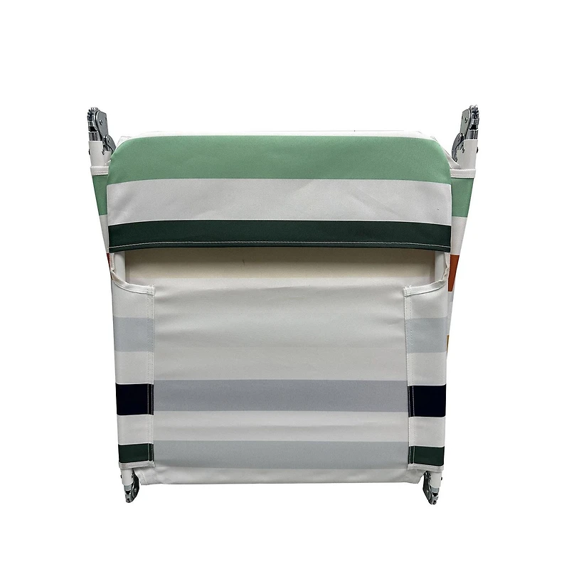 Fabric Beach Lounger,Multi stripe