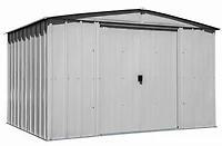 Arrow Classic Steel Storage Shed, 10x8, Flute Grey