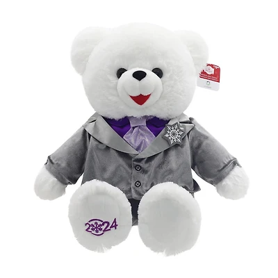 Holiday Time 15” Snowflake Teddy Dressed up Boy