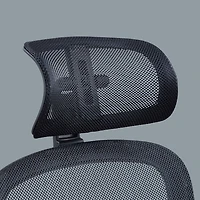 Fauteuil de bureau ergonomique Mainstays avec appuie-tête ajustable, tissu noir, 124,7 kg (275 lb)