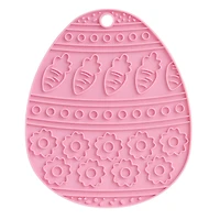 Way to Celebrate Silicone Trivet, Easter Egg Shaped, Pink