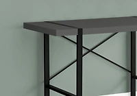 Monarch Specialties Computer Desk, Home Office, Laptop, 48"l, Work, Metal, Laminate, Grey, Black, Contemporary, Modern