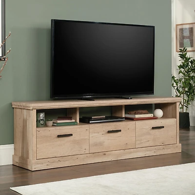 Sauder La Collection Aspen Post Crédence Télévision en Finition Prime Oak