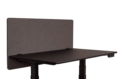 Luxor RECLAIM 48”W x 24”H Desktop Privacy Panel - Slate Gray