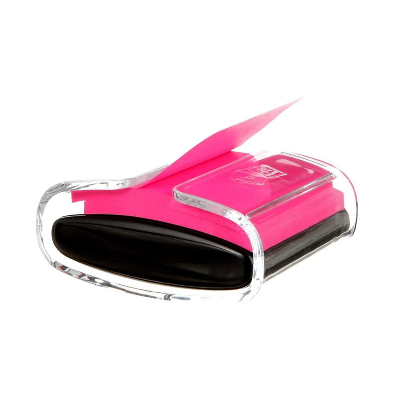 Distributeur de feuillets éclair super collants WD-330-BK-C-RP4 Post-it®, noir, 1/paquet