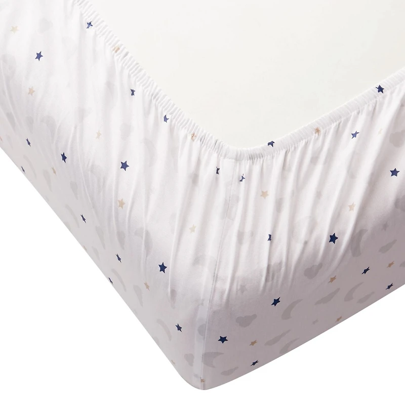 Drap pour lit de bébé en coton biologique George Baby, paquet de 1 73 x 132 cm, coton biologique