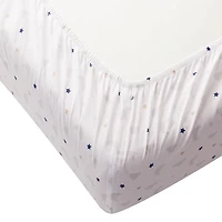 Drap pour lit de bébé en coton biologique George Baby, paquet de 1 73 x 132 cm, coton biologique