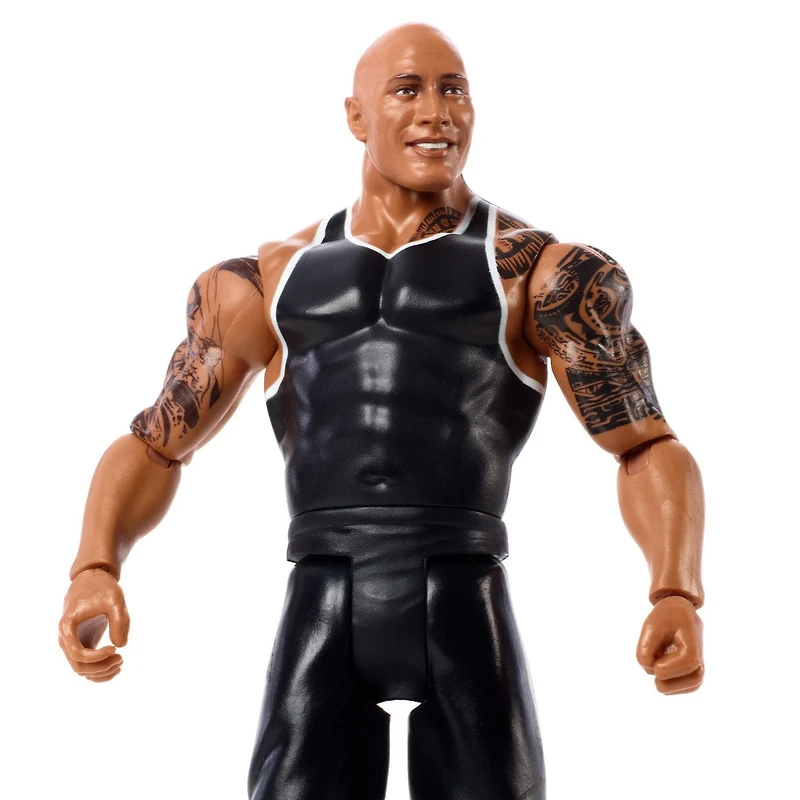 WWE Top Picks The Rock Action Figure, 6-in / 15.24-cm Posable Collectible & Gift for Ages 6 Years Old & Up