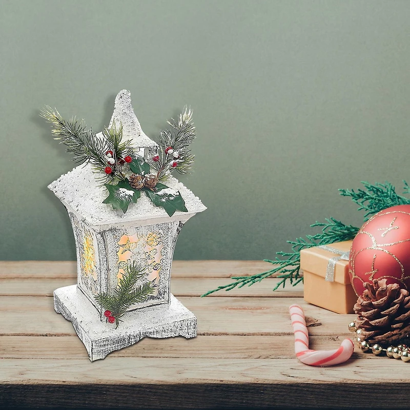 Lanterne De Flocons De Neige À Neige À La Neige De Noël 16