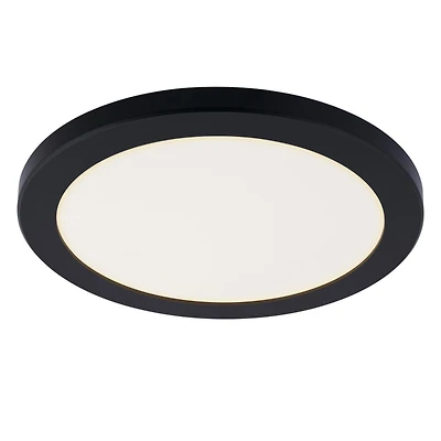 Westinghouse Lighting Plafonnier Noir Encastré à DEL de 12 pouces avec Sélection de la température de couleur