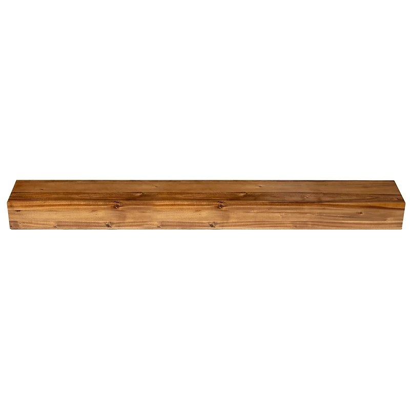 Elements Acacia Wood Mantel Gloss Finish, 60IN