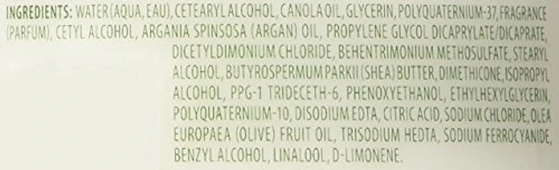 Argan Oil Leave in Conditioning Repair Cream, Deeply moisturizes to protect hair from damage