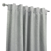 Loft Living Davie occulant Double Tetiere panneau de rideau 52 x 95 in Argent