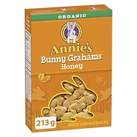 Annie's Bunny Grahams Miel Collations Graham Biologiques cuites au four