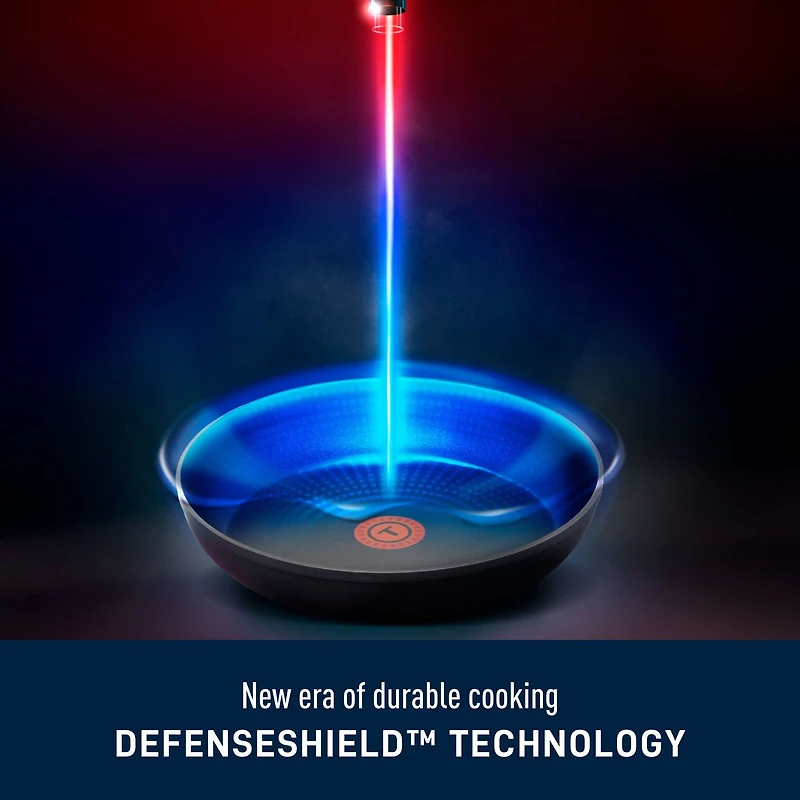 T-fal Stone Shield 5 Qt / 11.8" Jumbo Cooker with DefenseShield™ Technology, 6-Multilayer construction, robust stone texture, dishwasher and oven-safe