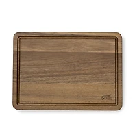 Planche à découper Thyme & Table Medium 10" x 14" en bois d'acacia avec poignées antidérapantes triangulaires