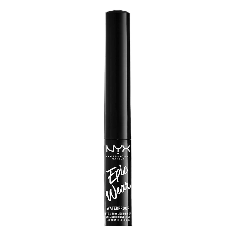 NYX PROFESSIONAL MAKEUP, Epic Wear, Liquid liner, Waterproof matte eyeliner, Longwear - BLACK, Waterproof Eyeliner