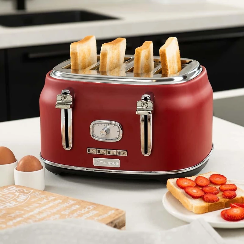 Westinghouse 4 Slice Toaster - Red