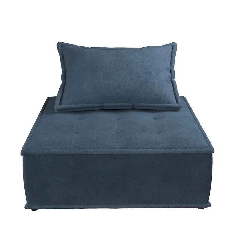 DHP Paloma Upholstered Single Sofa Chair, Textured Taupe Fabric