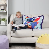 Oreiller géant en fourrure funky pour enfants Disney Stitch, 20 po x 30 po
