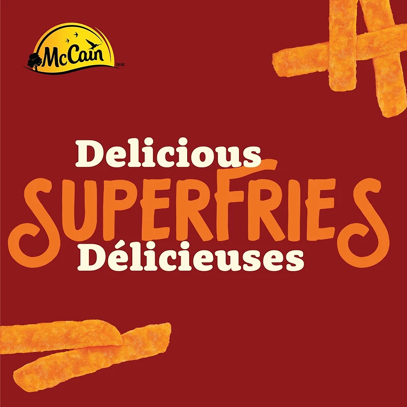Frites de patate douce Superfriesᴹᴰ McCainᴹᴰ, coupe large 454g