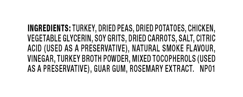 Nature's Recipe Chewy Bites Grain Free Natural Dog Treats, Turkey, Pea & Carrot Recipe