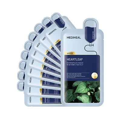 Mediheal Dermaplus Heartleaf Mask 22ml - 1 BOX / 10 PCS