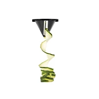 Starfrit Electric Spiralizer - Two blades - Large and small spirals - Food pusher - Great for vegetables - 60 W - Black