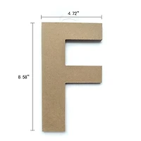 Lettre F en bois du décor Lerman Lettre F en bois