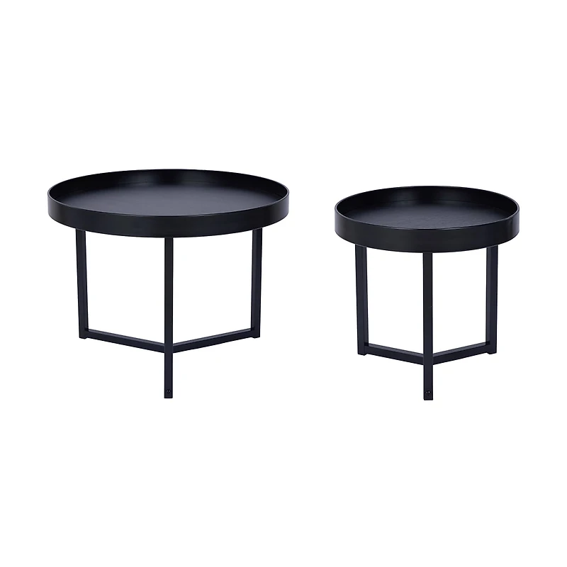 Anko Noir Coffee Table Set, Set of 2 coffee tables