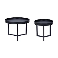 Anko Noir Coffee Table Set, Set of 2 coffee tables