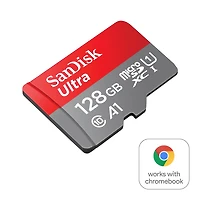 Carte SanDisk UltraMD microSDXCMC UHS-I de 128 Go* pour ChromebookMC