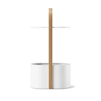 Umbra BELLWOOD - Tablette range magazines et cables blanc et bois