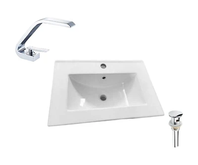 DROP Bath and Kitchen DR091419 Bathroom Vanity Top Set
