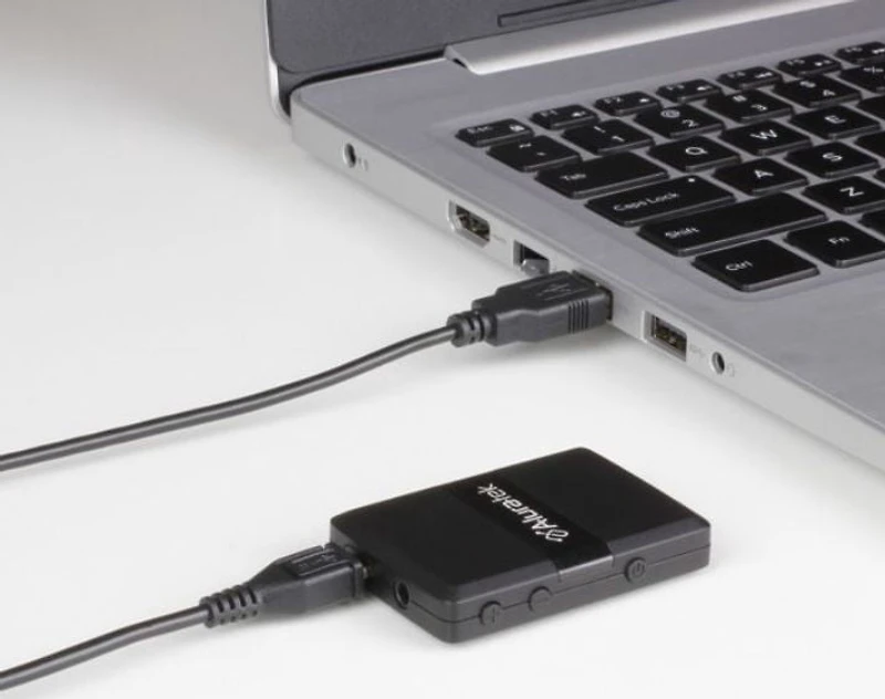 Récepteur / Émetteur Audio Bluetooth Aluratek avec Câble Détaché | Bluetooth 5 | Portée de 50 pieds