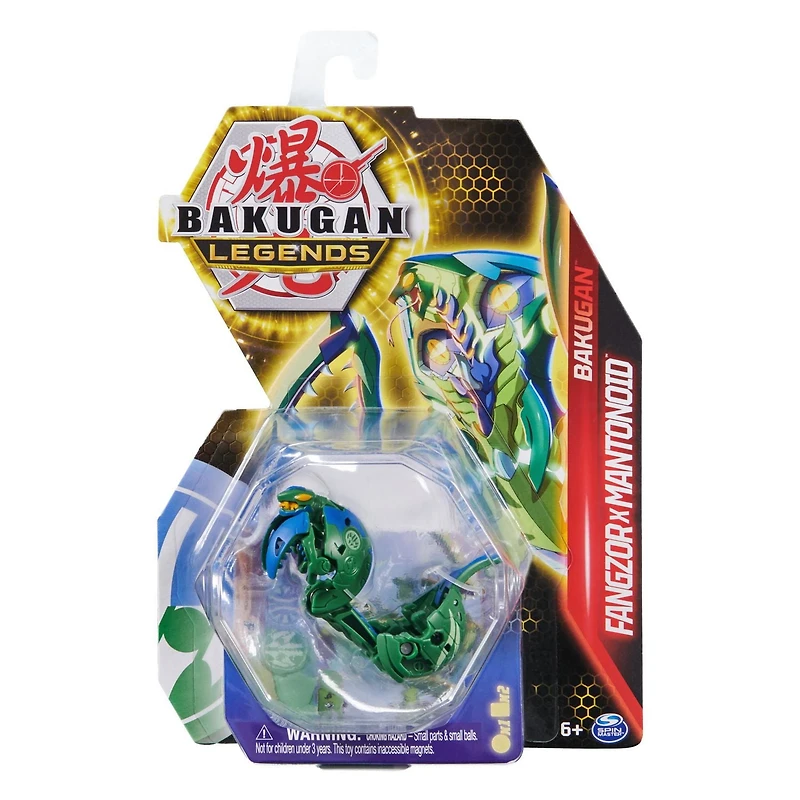 Bakugan Legends, Fangzor X Mantonoid, Figurine articulée de 5,1 cm et carte à collectionner, jouets pour garçons à partir de 6 ans