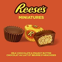 REESE'S Miniatures PEANUT BUTTER CUPS Candy, Great for sharing, 185g