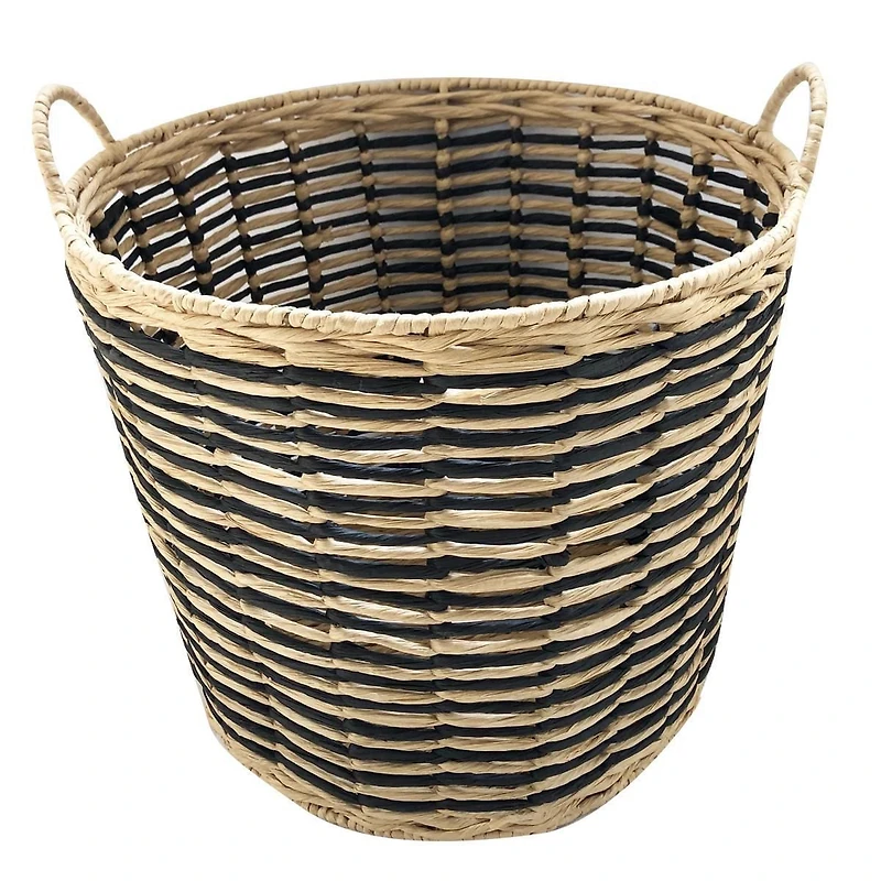 grand panier noir / beige