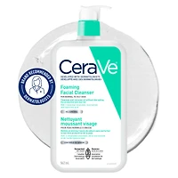 CeraVe Foaming Facial Cleanser, Gel Face Wash with Ceramides and Niacinamide for Normal to Oily Skin, 562mL