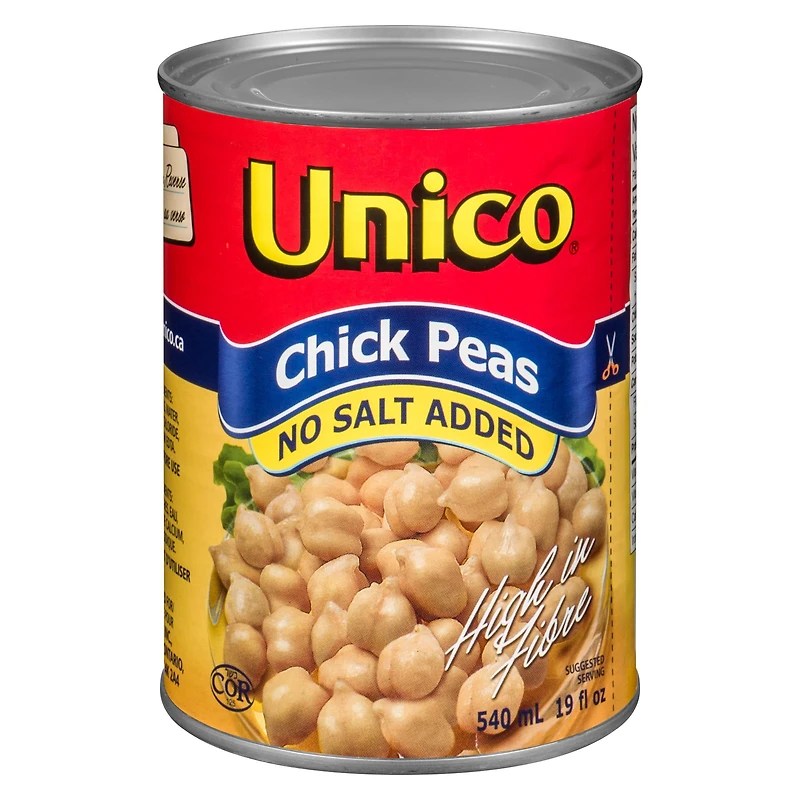 Unico No Salt Added Chick Peas, Unico No Salt Added Chick Peas 540 mL