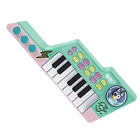VTech® Bluey Bluey’s Keytar Toy Piano and Guitar Combo for Toddlers - French Version, 3-6 Yrs, VT BLUEY'S KEYTAR FR