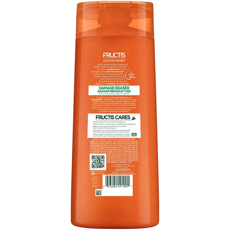 Garnier Fructis, Damage Eraser Shampoo, 650 mL