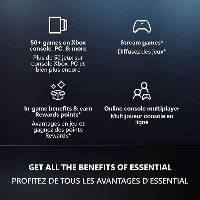 Xbox Game Pass Essential- Month Membership - Xbox Series X|S