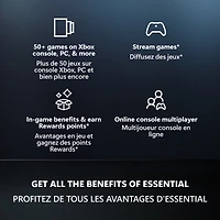 Xbox Game Pass Essential- Month Membership - Xbox Series X|S