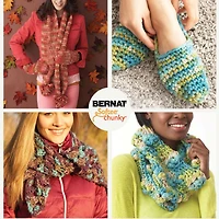 Bernat® Softee® Chunky™ Ombre Yarn, Acrylic #6 Super Bulky, 2.8oz/80g, 77 Yards