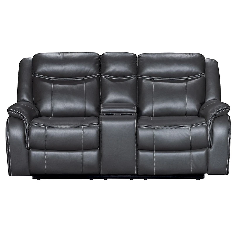 Causeuse motorisée Declan de 75 po avec console porte-gobelets